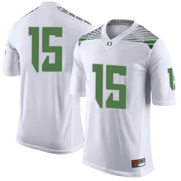 Oregon Ducks Men's #15 Bennett Williams Football College Limited White Jersey XZQ23O1W