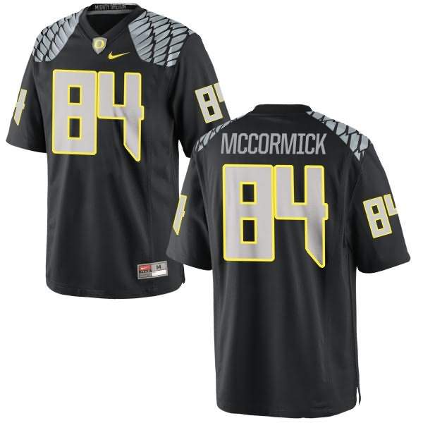 Oregon Ducks Men's #84 Cam McCormick Football College Authentic Black Jersey GDL87O0G
