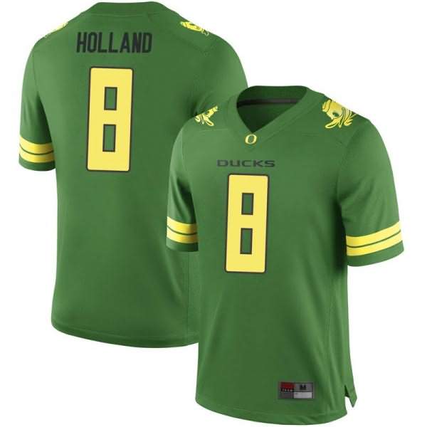 Oregon Ducks Men's #8 Jevon Holland Football College Game Green Jersey NNX70O4C