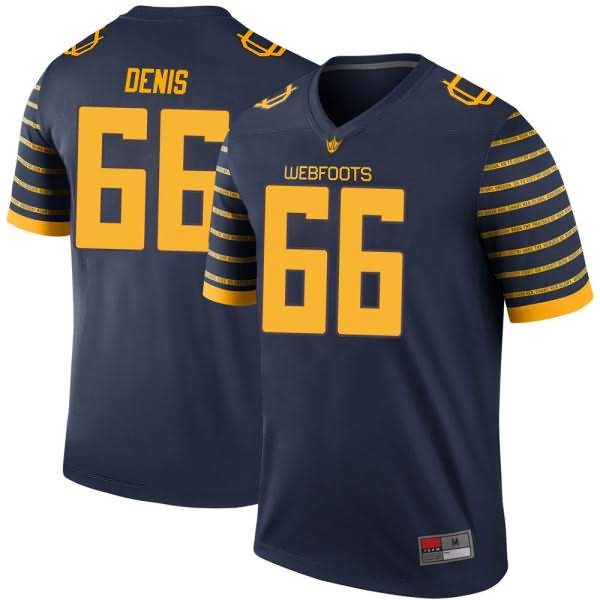 Oregon Ducks Men's #66 Jonathan Denis Football College Legend Navy Jersey IDN77O1A