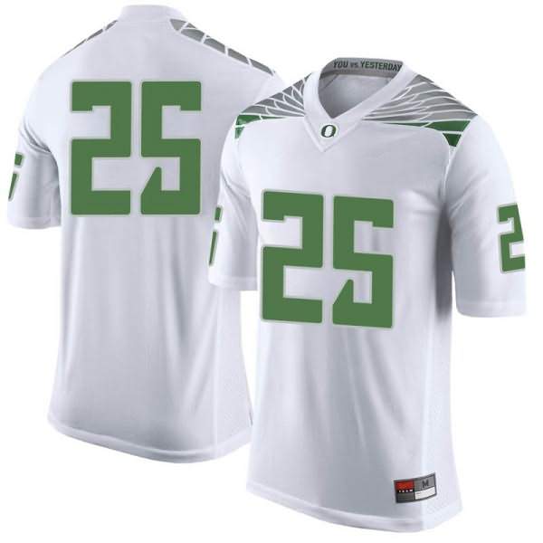 Oregon Ducks Men's #25 Kyle Buckner Football College Limited White Jersey YYU40O7S