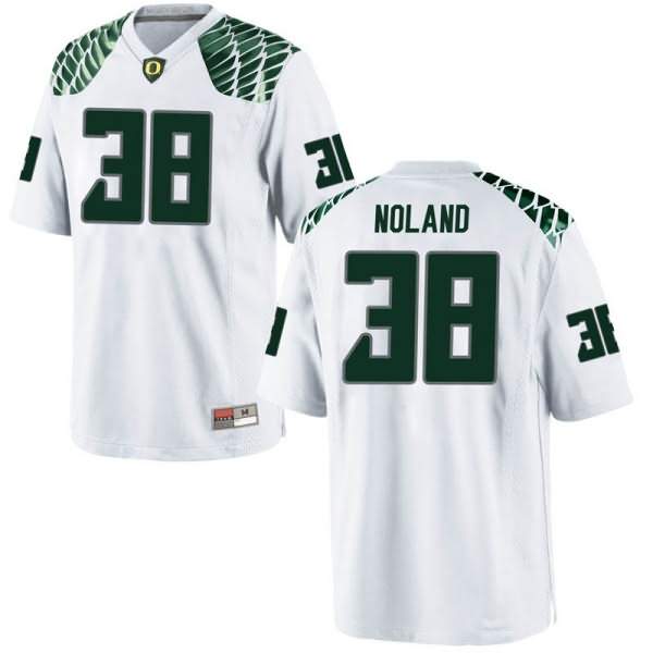 Oregon Ducks Men's #38 Lucas Noland Football College Replica White Jersey KSG15O1G