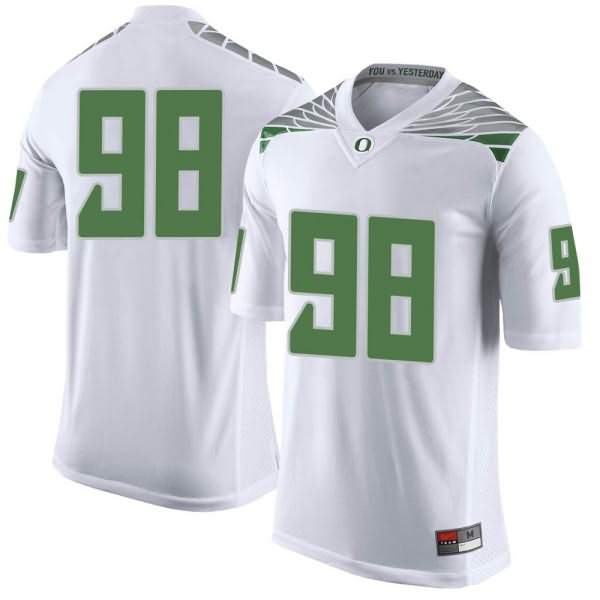 Oregon Ducks Men's #98 Maceal Afaese Football College Limited White Jersey SMJ70O0L