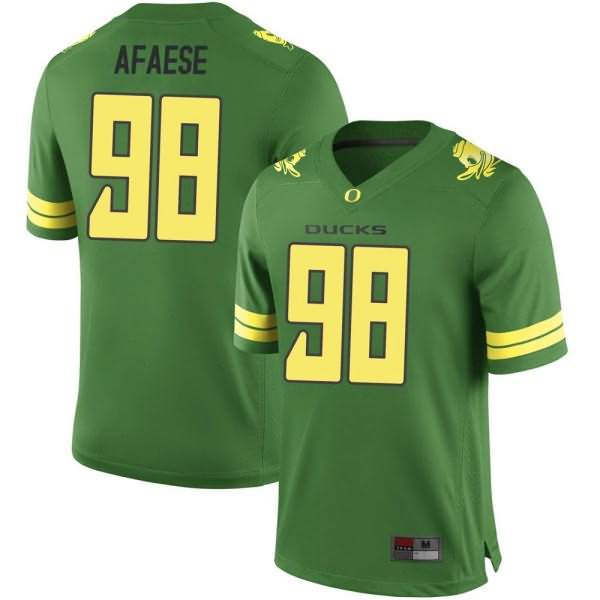 Oregon Ducks Men's #98 Maceal Afaese Football College Replica Green Jersey DDO04O3Z