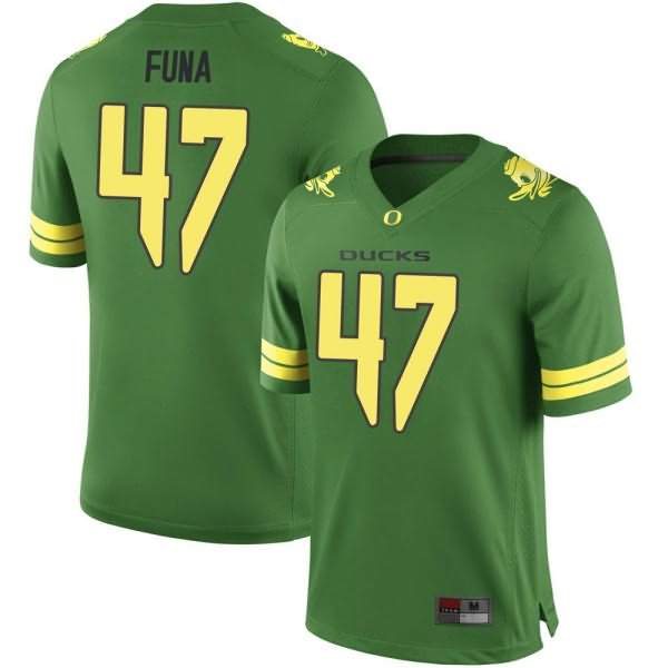 Oregon Ducks Men's #47 Mase Funa Football College Replica Green Jersey YYC27O8S