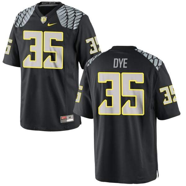 Oregon Ducks Men's #35 Troy Dye Football College Replica Black Jersey LCZ07O1J