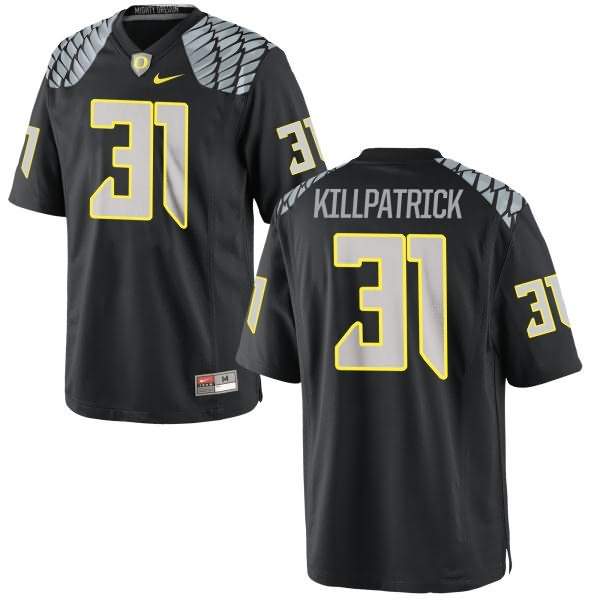 Oregon Ducks Women's #31 Sean Killpatrick Football College Limited Black Jersey ECD40O4C