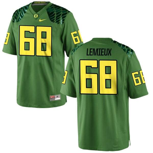 Oregon Ducks Women's #68 Shane Lemieux Football College Limited Green Apple Alternate Jersey LLV57O2C