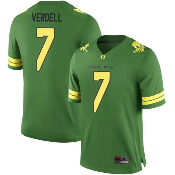 Oregon Ducks Youth #7 CJ Verdell Football College Game Green Jersey TQH44O1A