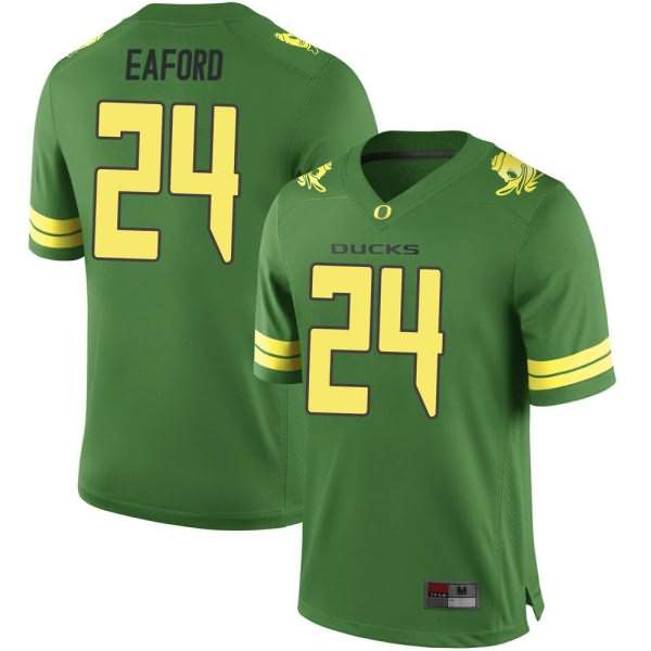 Oregon Ducks Youth #24 Ge'mon Eaford Football College Game Green Jersey ULG48O5C