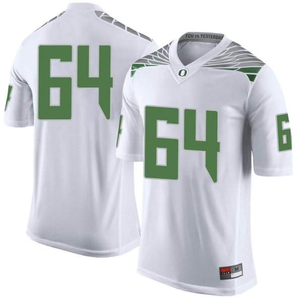 Oregon Ducks Youth #64 Kai Arneson Football College Limited White Jersey GDR44O3N