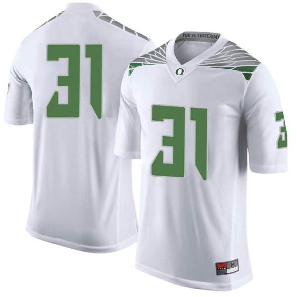 Oregon Ducks Youth #31 Race Mahlum Football College Limited White Jersey DZI10O3A