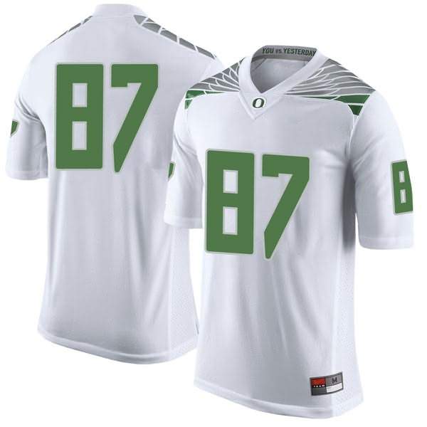 Oregon Ducks Youth #87 Ryan Bay Football College Limited White Jersey QBG28O7X