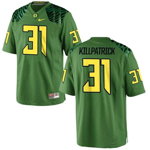 Oregon Ducks Youth #31 Sean Killpatrick Football College Game Green Apple Alternate Jersey AEF71O0B