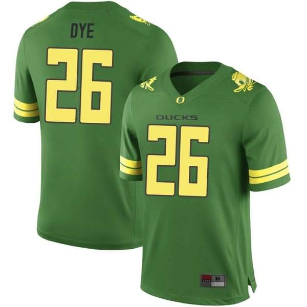 Oregon Ducks Youth #26 Travis Dye Football College Game Green Jersey ESE70O5U