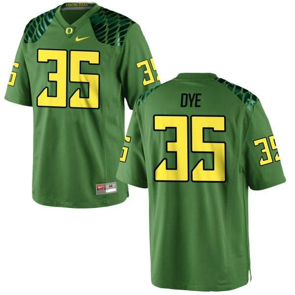 Oregon Ducks Youth #35 Troy Dye Football College Game Green Apple Alternate Jersey VNF14O5N